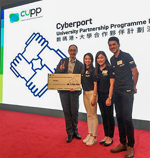 INFE Student Winning HK$100K from The Cyberport University Partnership Programme 2018