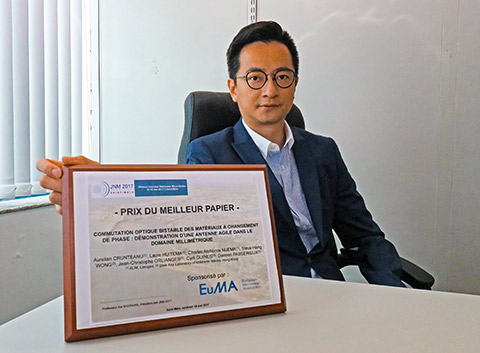 Best Paper Award at Les Journées Nationales Microondes (JNM) 2017