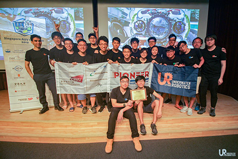 Winning Most Innovative Engineering Award at Singapore AUV Competition 2019