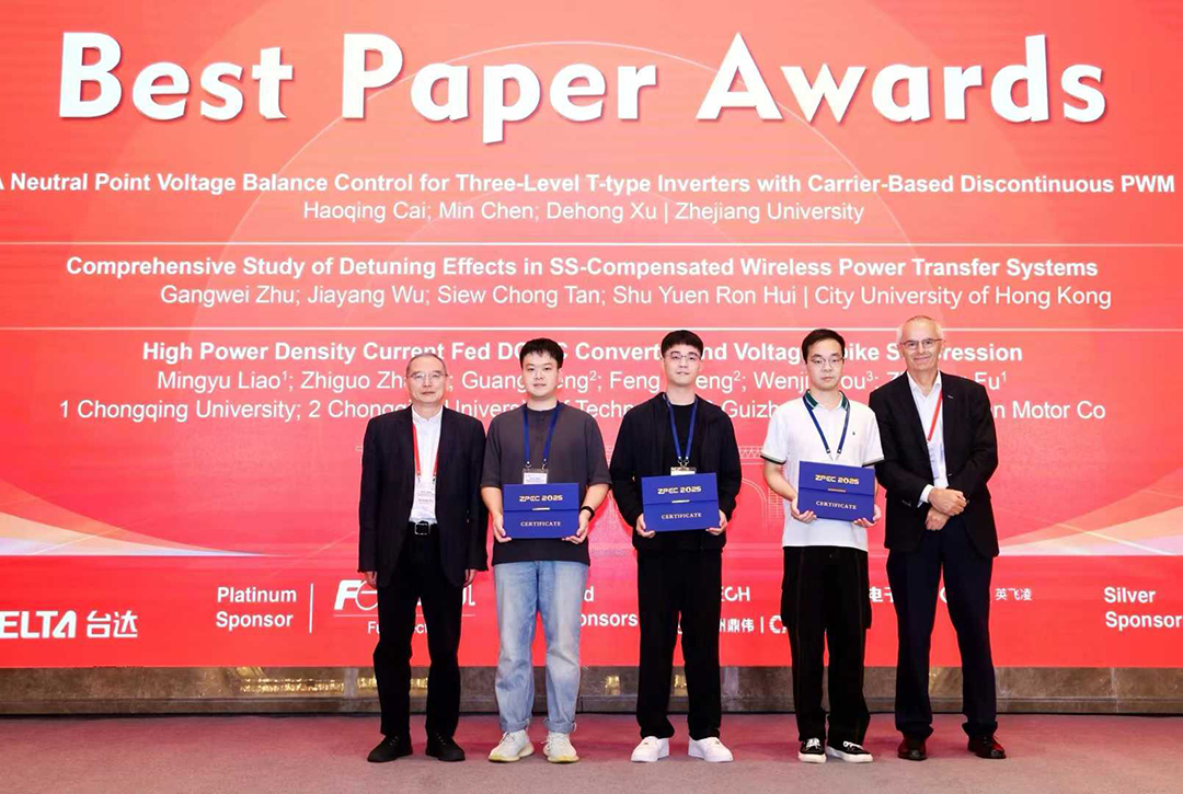 Best Paper Award at the 2025 IEEE International Zhejiang Power Electronics Conference