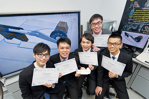 Champion of HKIE Student Chapter Joint Institutes Competition 2014/15
