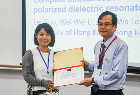 Student Best Paper Award at 2015 International Workshop 