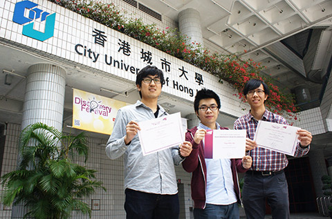 EE Students Winning Prizes at CityU Discovery Festival 2014