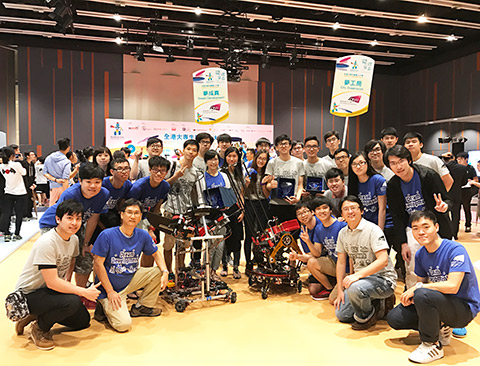 Winning Three Prizes in Robocon Hong Kong Contest 2017