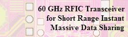 60 GHz RFIC Transceiver for Short Range Instant Massive Data Sharing